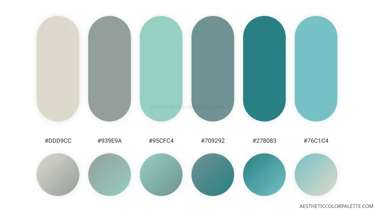 peaceful color palettes Archives - Aesthetic Color Palette