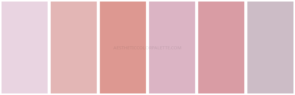 Soft Aesthetic Color Palettes - Aesthetic Color Palette