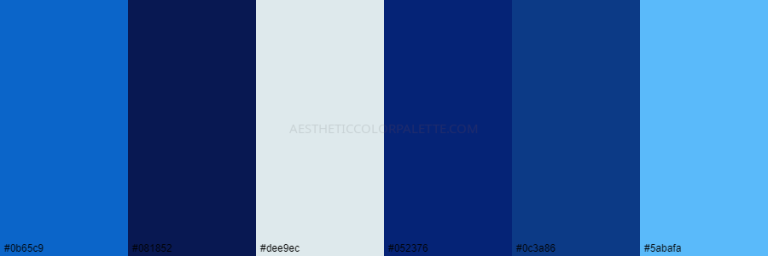 Read more about the article Modern Blue Color Palettes