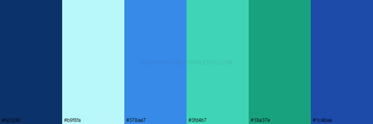 Read more about the article Green Blue Color Palettes