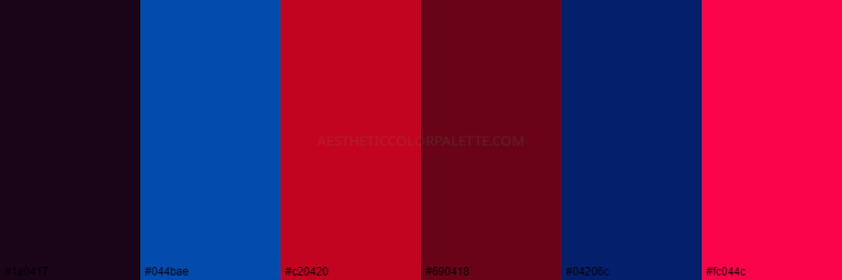 Read more about the article Red Blue Color Palettes