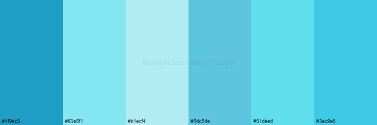 Read more about the article Ocean Blue Color Palettes