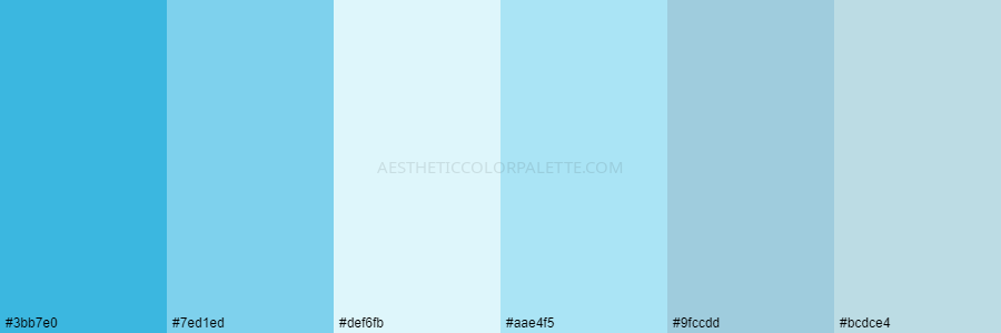 You are currently viewing Light Blue Color Palettes