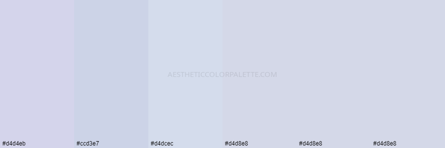 color palette d4d4eb ccd3e7 d4dcec d4d8e8 d4d8e8 d4d8e8