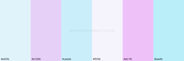 Read more about the article Pastel Pink and Blue Color Palettes