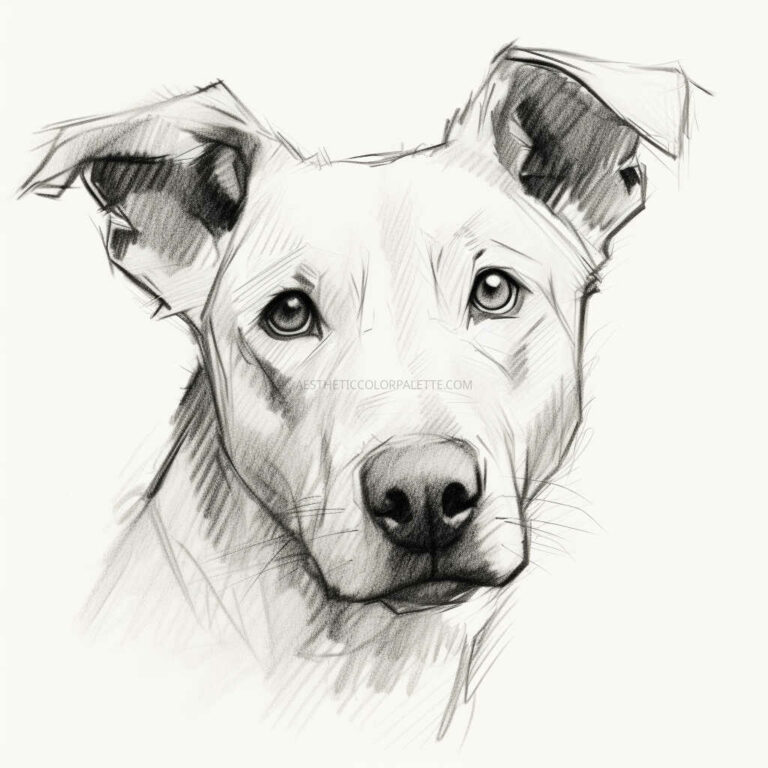 18 Cute Realistic Dog Drawing Ideas Aesthetic Color Palette