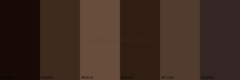 Read more about the article Dark Brown Color Palettes