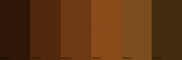 Dark Brown Color Palettes - Aesthetic Color Palette