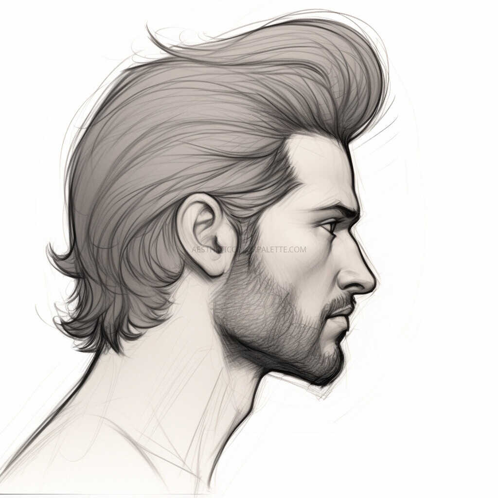 mens hairstyle sketch 13