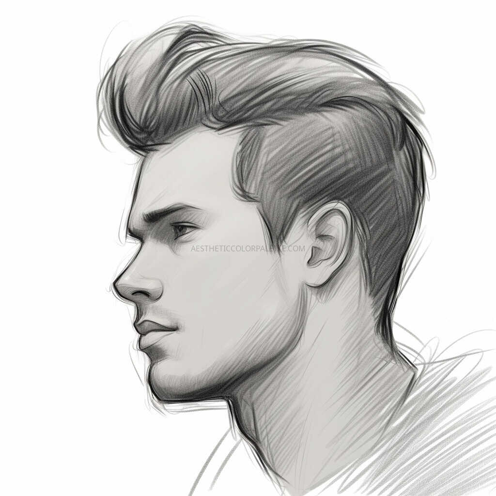 mens hairstyle sketch 19