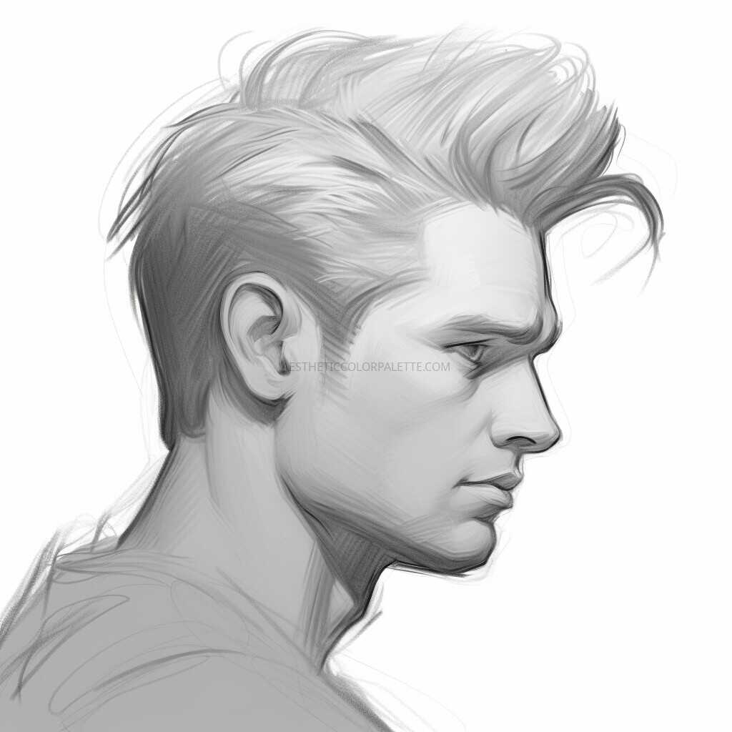 mens hairstyle sketch 22