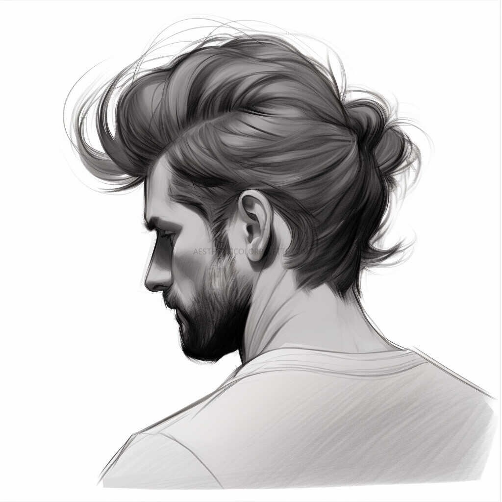 mens hairstyle sketch 3