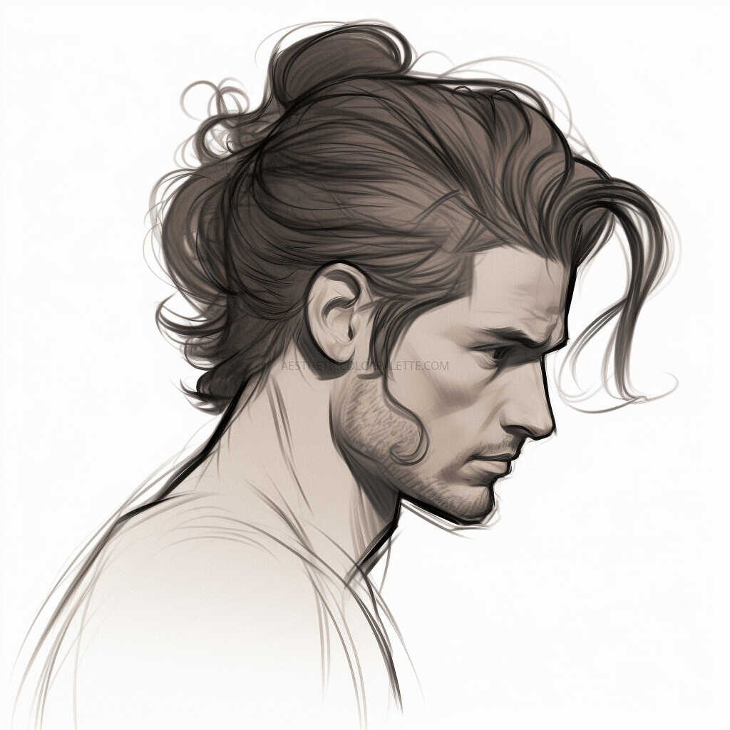 mens hairstyle sketch 4