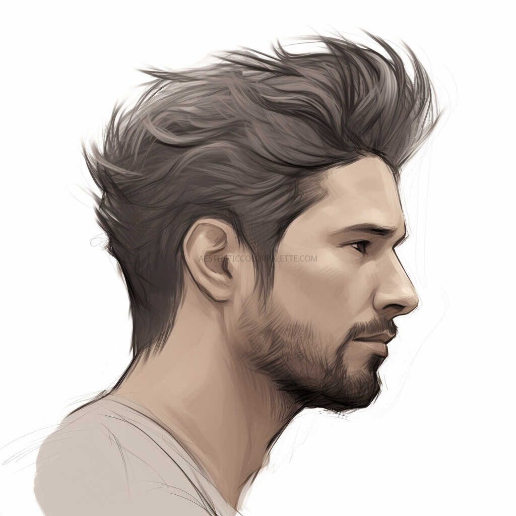 mens hairstyle sketch 7