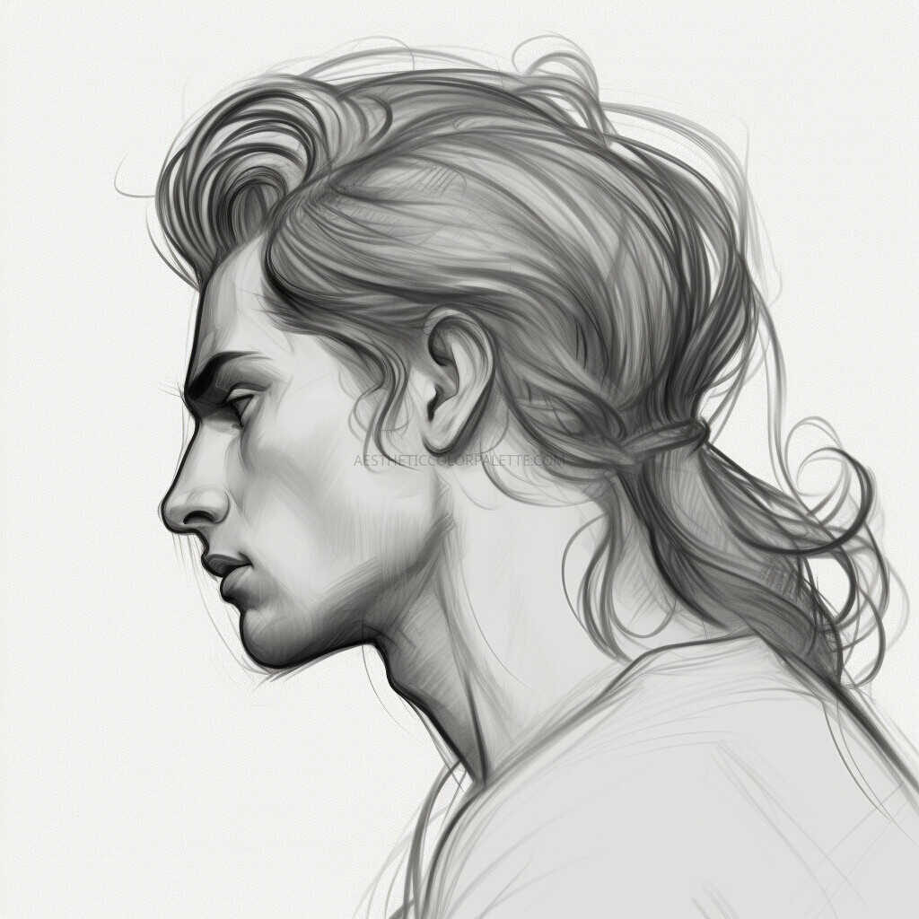 mens hairstyle sketch 8