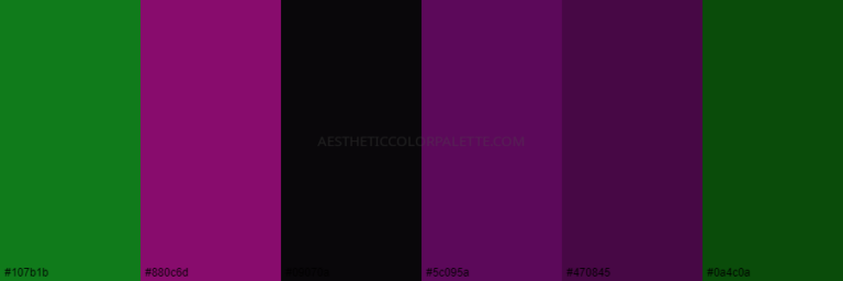 Read more about the article Green and Dark Purple Color Palettes