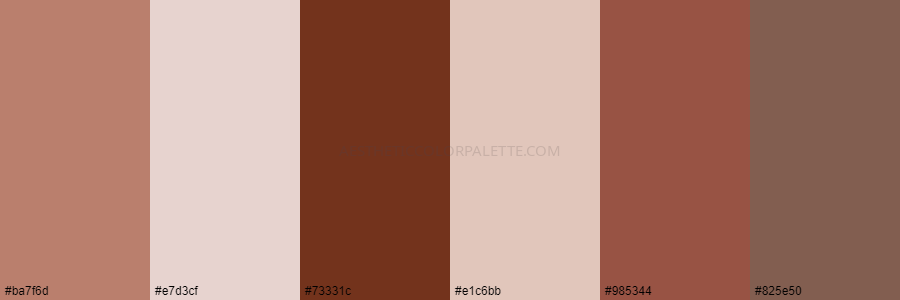 Neutral Brown Color Palettes - Aesthetic Color Palette