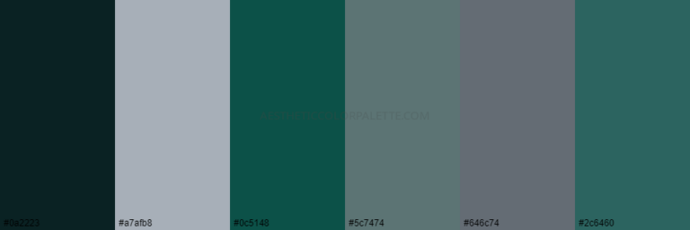 Hunter Green Color Palettes Aesthetic Color Palette
