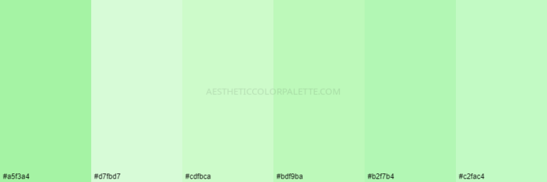 Read more about the article Light Green Color Palettes