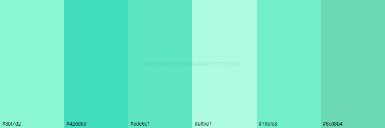 Read more about the article Mint Green Color Palettes
