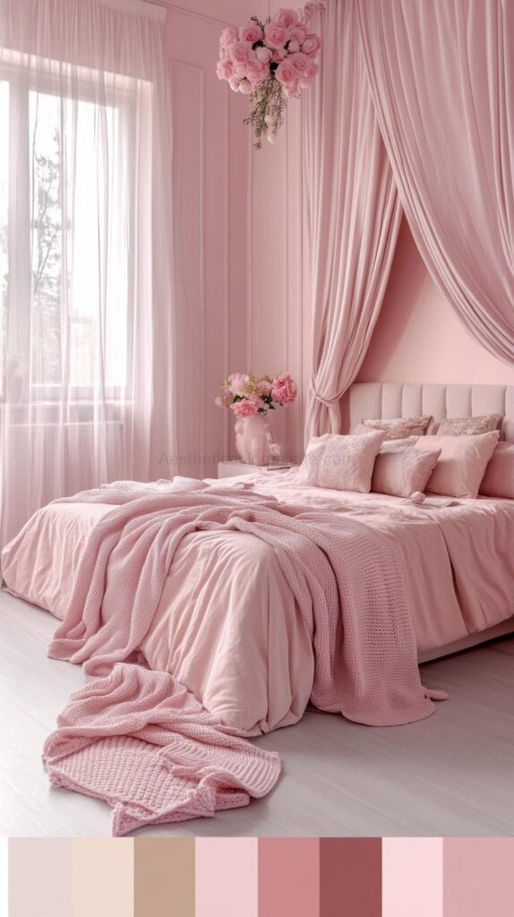 Pink Bedroom Color Palettes 20