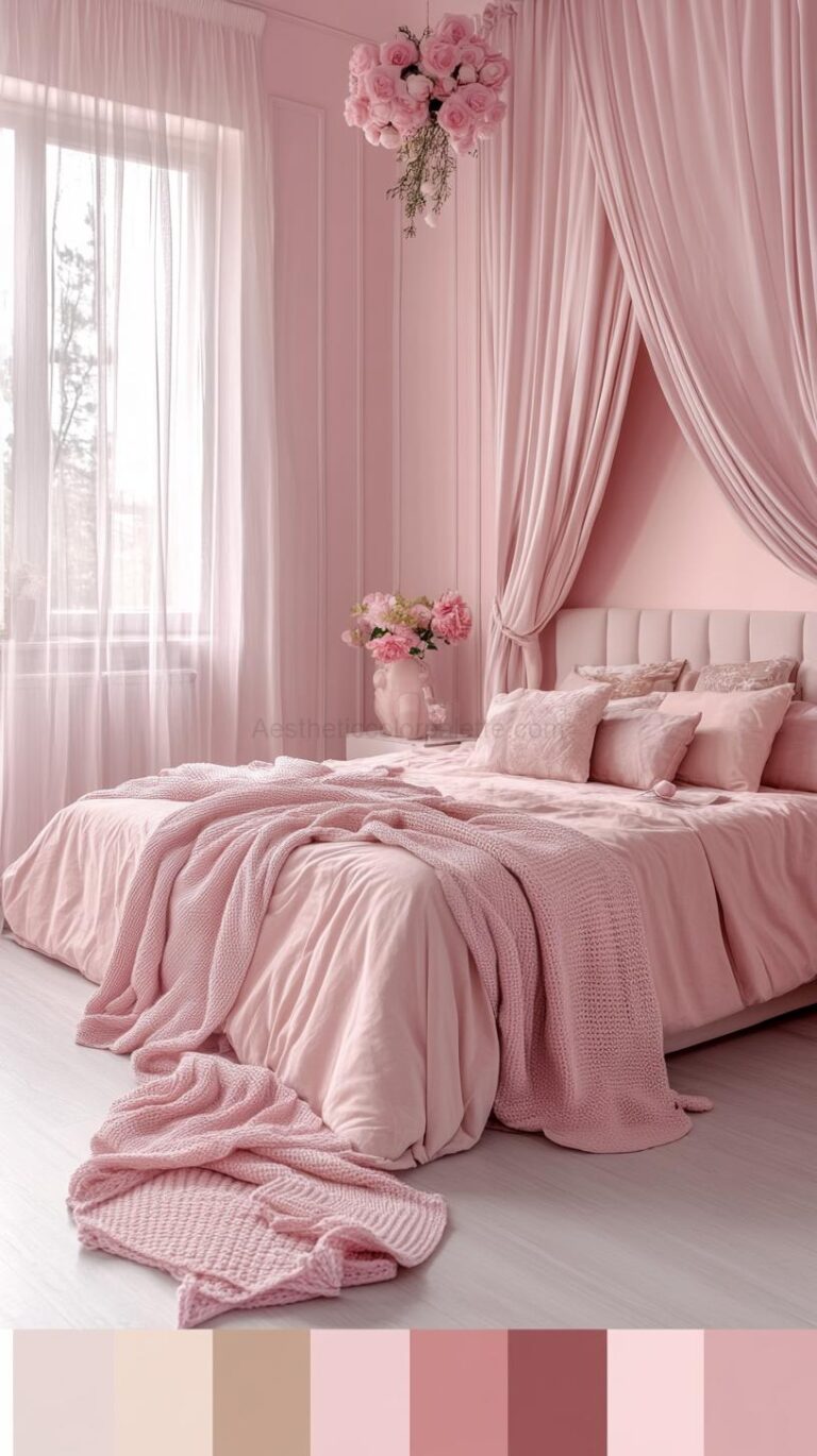 Read more about the article Pink Bedroom Color Palettes