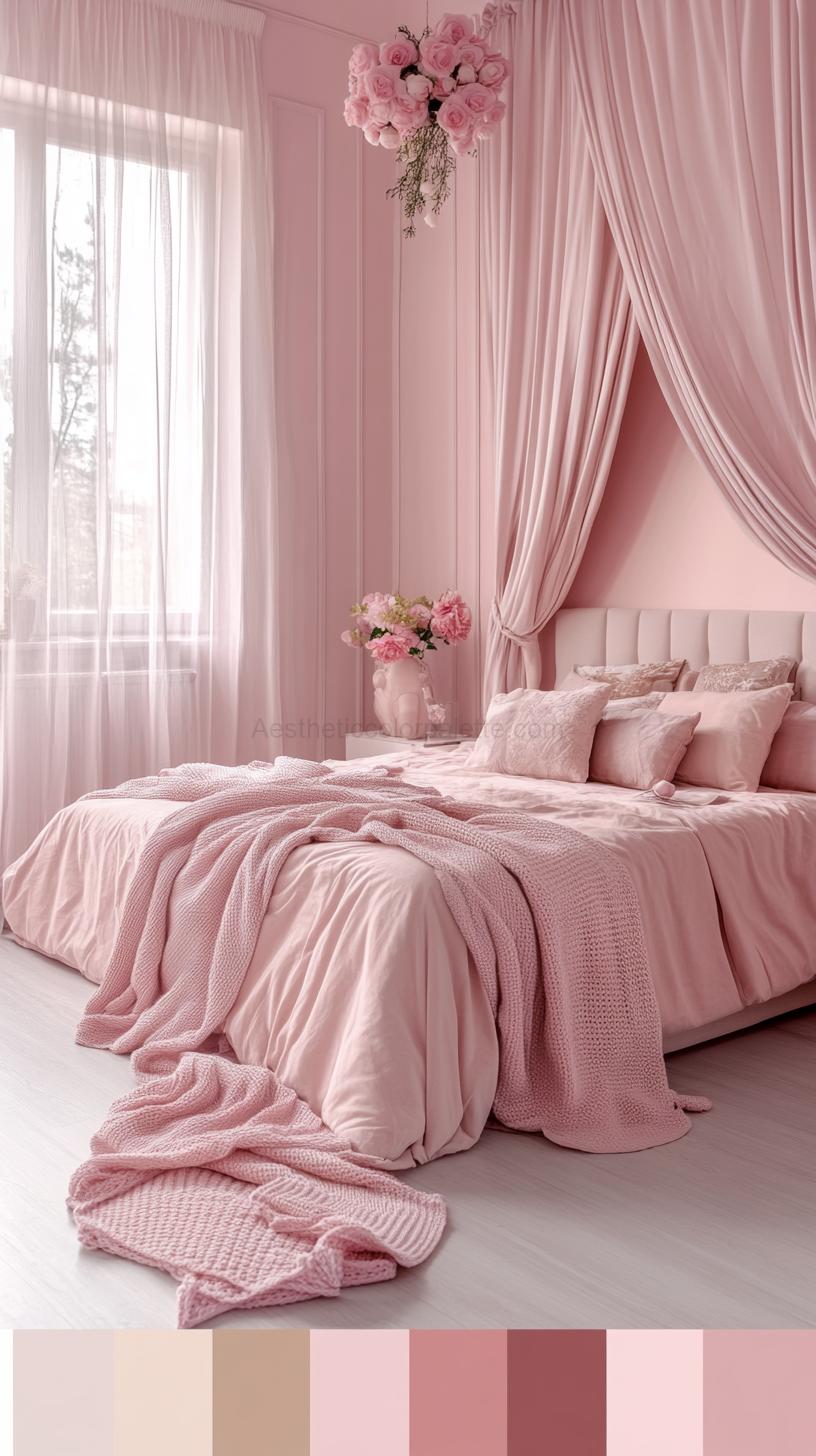 You are currently viewing Pink Bedroom Color Palettes