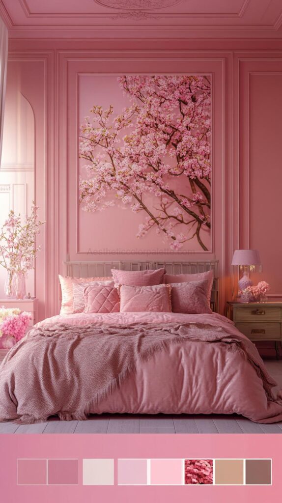 Pink Bedroom Color Palettes 24