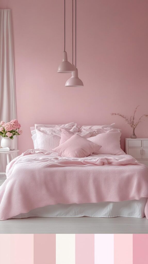 Pink Bedroom Color Palettes 32