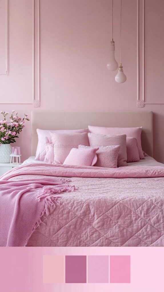 Pink Bedroom Color Palettes 36