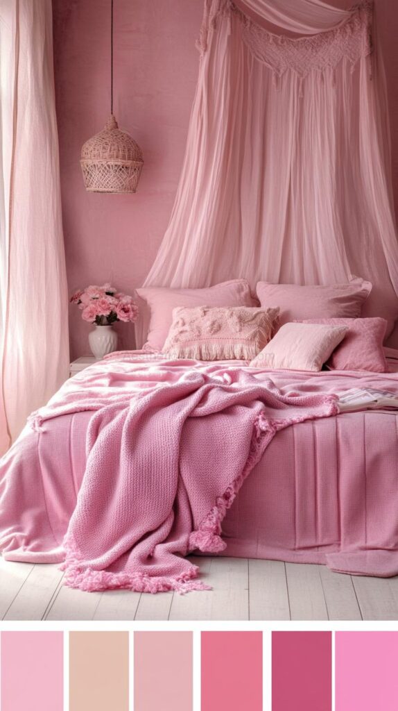 Pink Bedroom Color Palettes 37