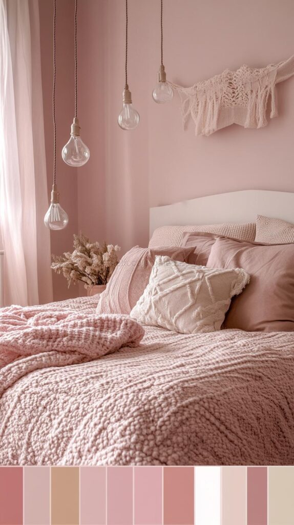 Pink Bedroom Color Palettes 38