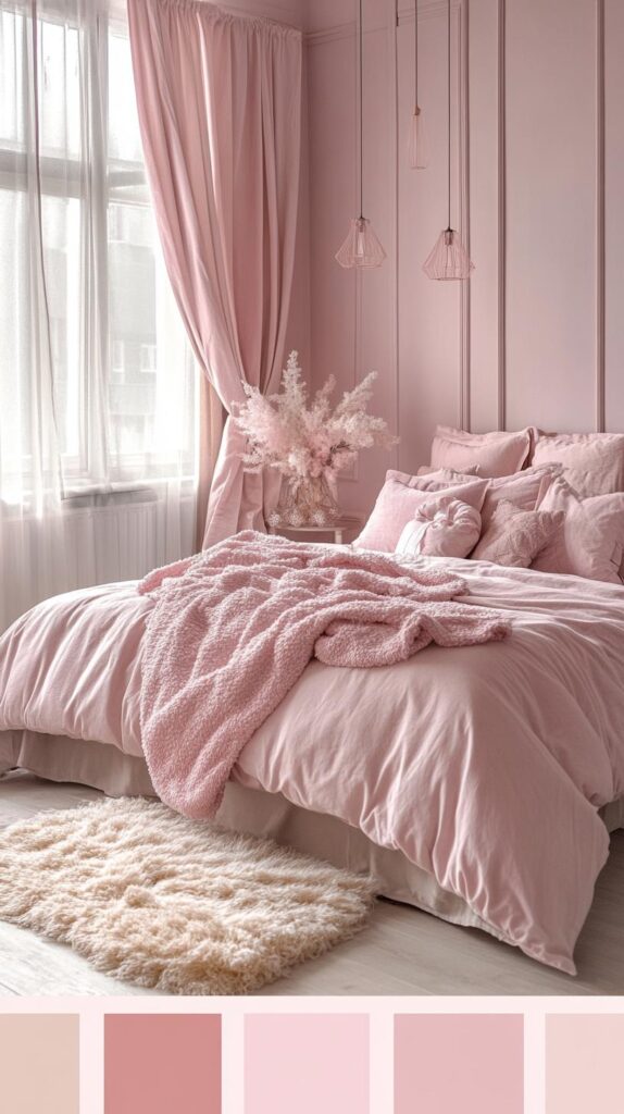 Pink Bedroom Color Palettes 6