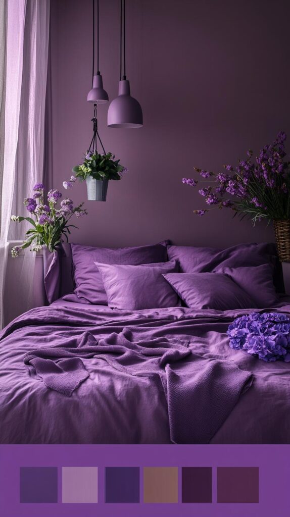 Purple Bedroom Color Palettes 10