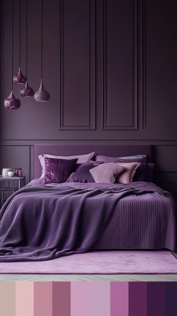 Purple Bedroom Color Palettes 11