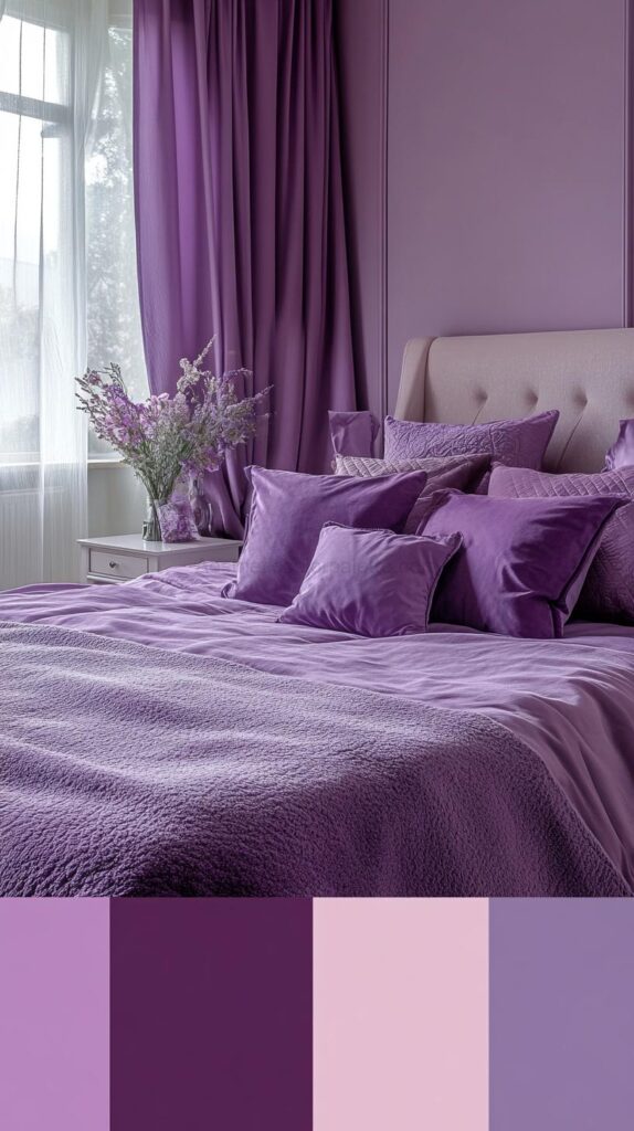 Purple Bedroom Color Palettes 12