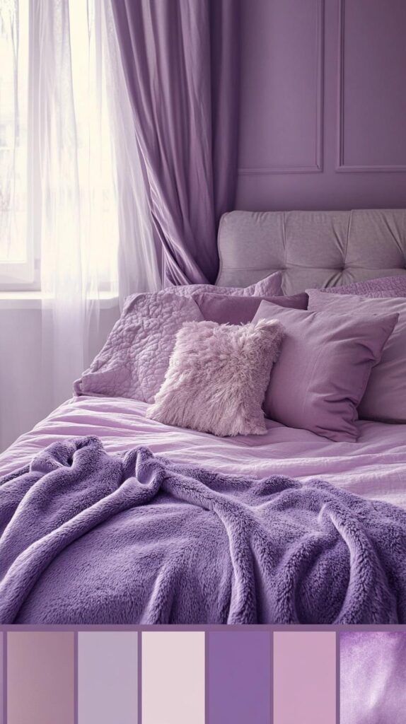 Purple Bedroom Color Palettes 16