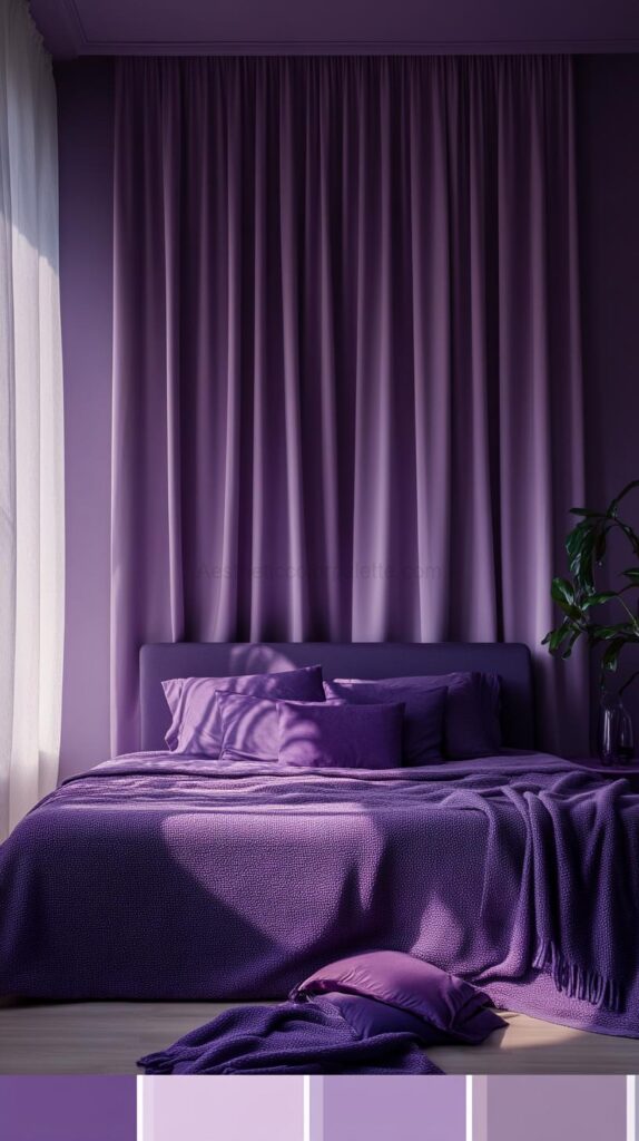 Purple Bedroom Color Palettes 17