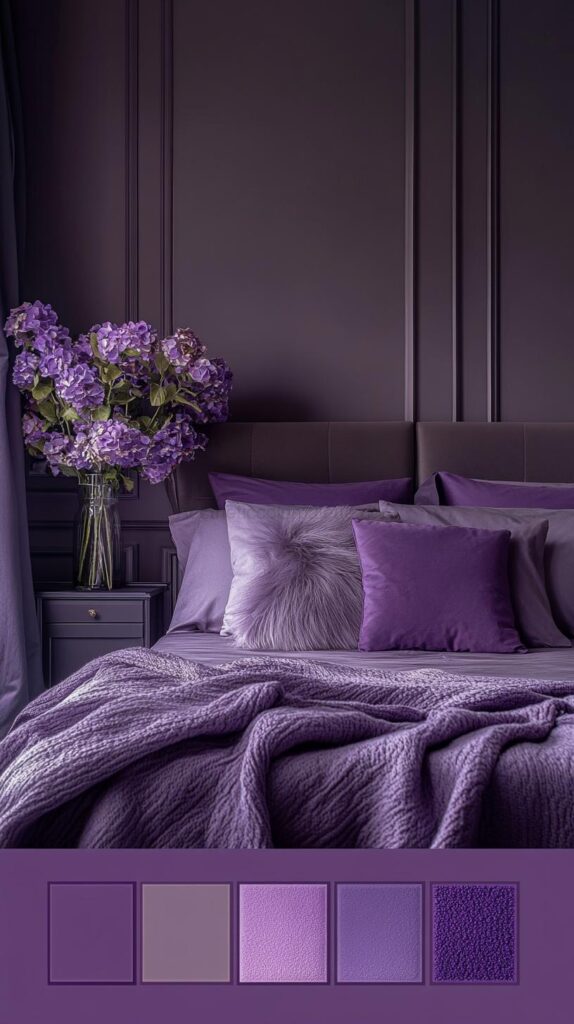 Purple Bedroom Color Palettes 22