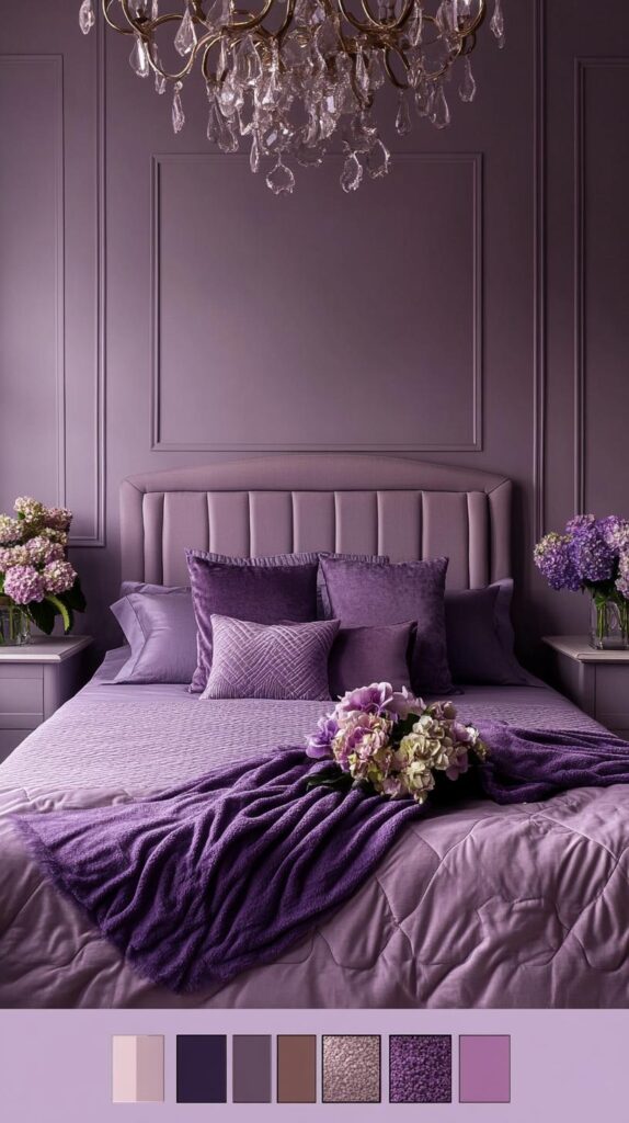 Purple Bedroom Color Palettes 23