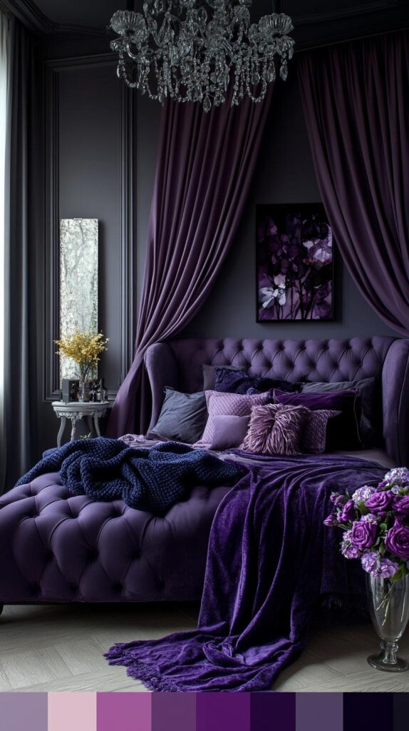 Purple Bedroom Color Palettes 24