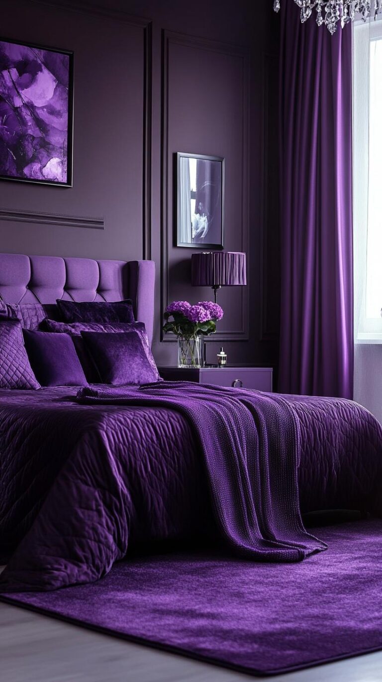 Read more about the article Purple Bedroom Color Palettes