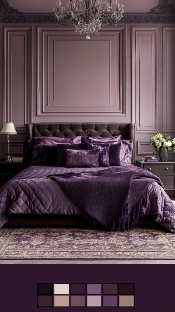 Purple Bedroom Color Palettes 28