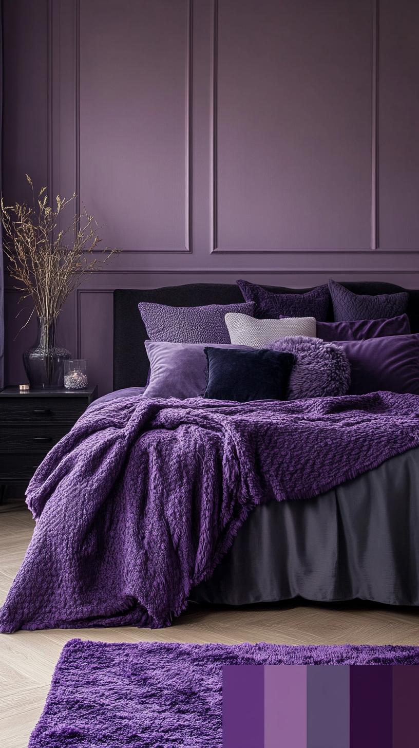 Purple Bedroom Color Palettes Aesthetic Color Palette