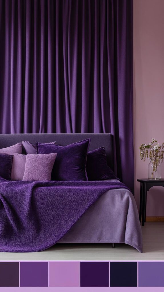 Purple Bedroom Color Palettes 31