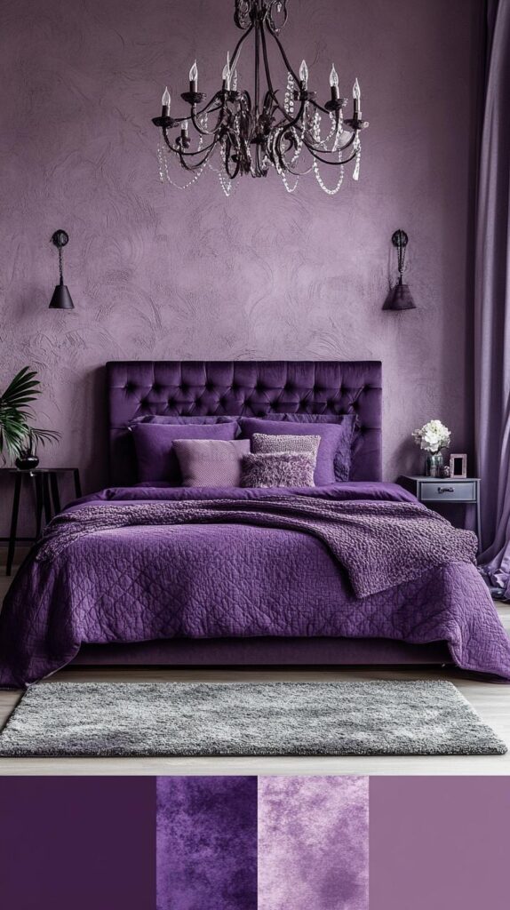 Purple Bedroom Color Palettes 32