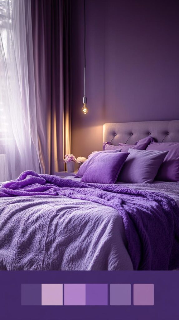 Purple Bedroom Color Palettes 8