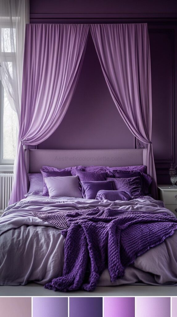 Purple Bedroom Color Palettes 9