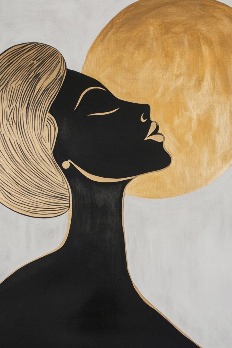 Read more about the article Gold Foil Painting ideas